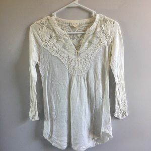 Gorgeous cream shirt from Anthropologie